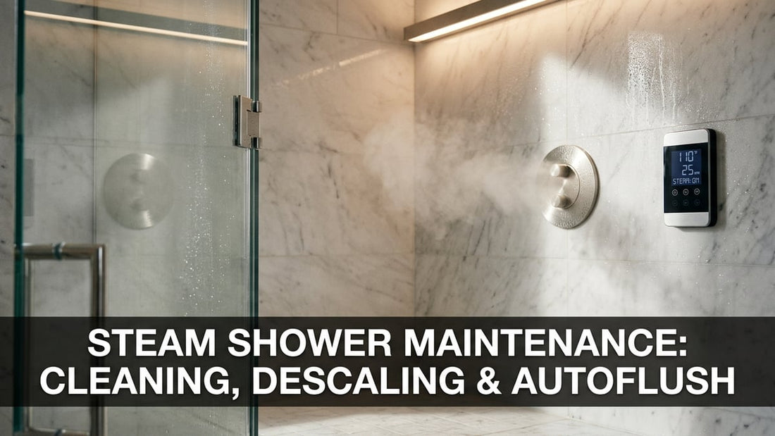 Steam Shower Maintenance: Cleaning, Descaling & AutoFlush - Peak Primal Wellness