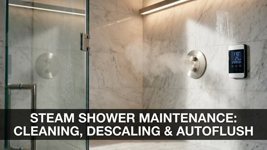 Steam Shower Maintenance: Cleaning, Descaling & AutoFlush - Peak Primal Wellness