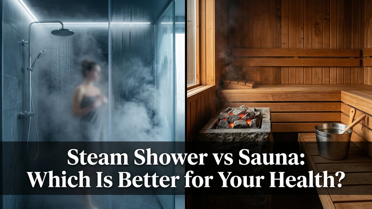 Steam Shower vs Sauna: Which Is Better for Your Health?