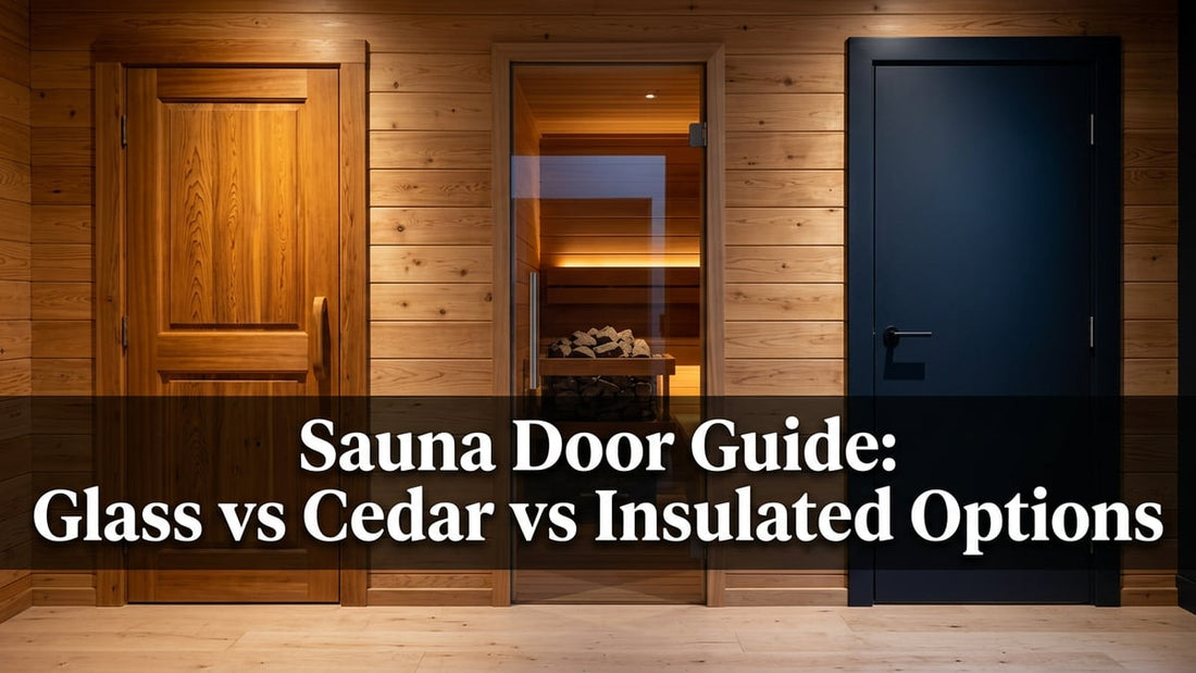 Sauna Door Guide: Glass vs Cedar vs Insulated Options - Peak Primal Wellness