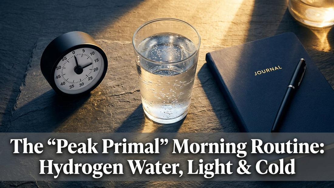 The ""Peak Primal"" Morning Routine: Hydrogen Water, Light & Cold - Peak Primal Wellness