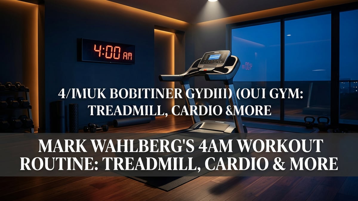 Mark Wahlberg's 4am Workout Routine: Treadmill, Cardio & More
