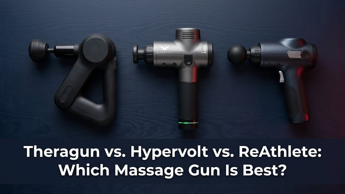 Theragun vs. Hypervolt vs. ReAthlete: Which Massage Gun Is Best? Theragun vs. Hypervolt vs. ReAthlete: Which Massage Gun Is Best?