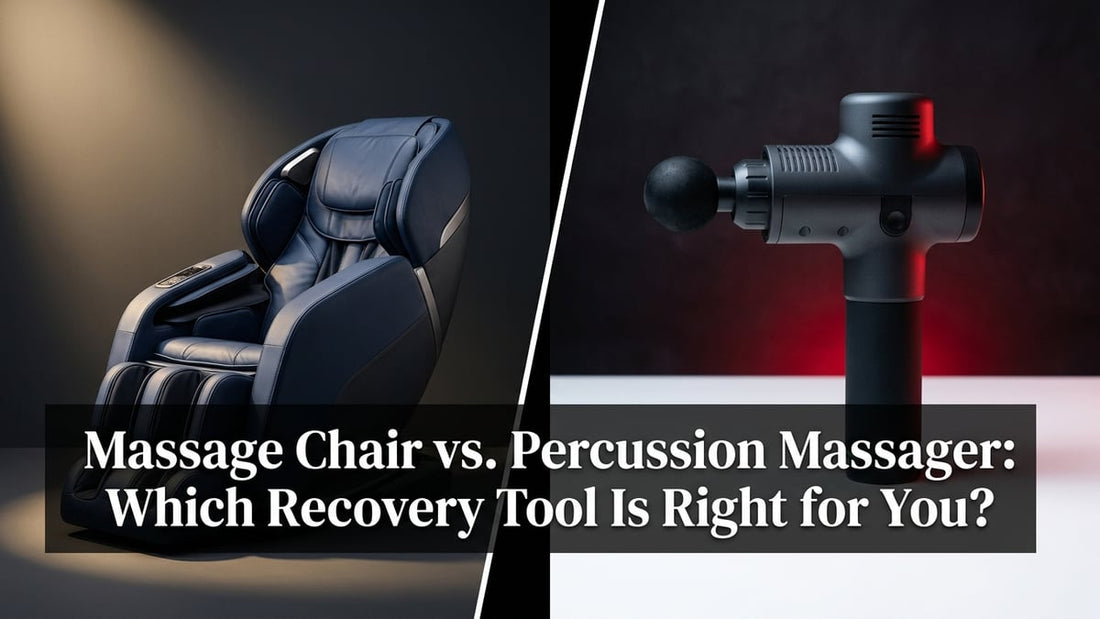 Massage Chair vs. Percussion Massager: Which Recovery Tool Is Right for You? - Peak Primal Wellness