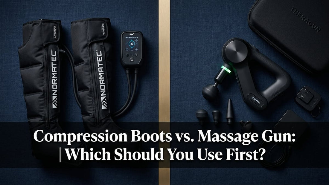Compression Boots vs. Massage Gun: Which Should You Use First? - Peak Primal Wellness