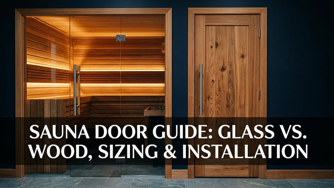 Sauna Door Guide: Glass vs. Wood, Sizing & Installation - Peak Primal Wellness