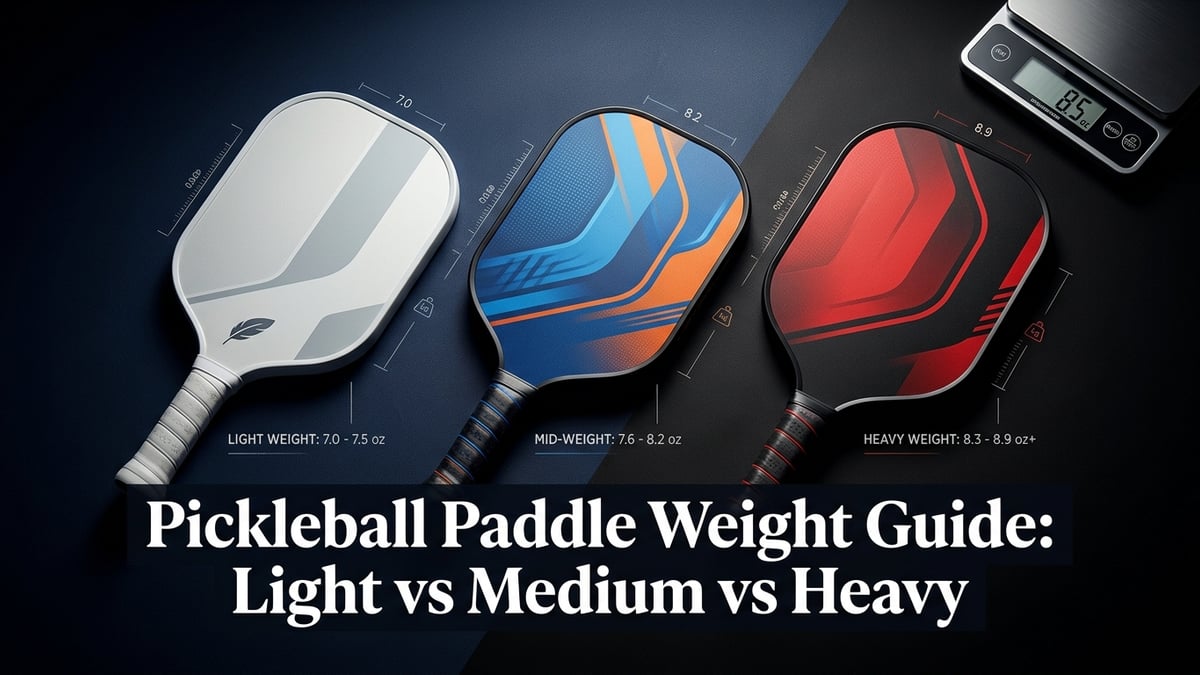 Pickleball Paddle Weight Guide: Light vs Medium vs Heavy