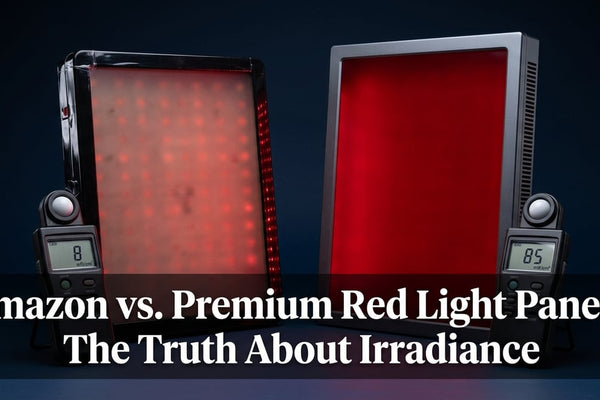Amazon vs. Premium Red Light Panels: The Truth About Irradiance - Peak Primal Wellness