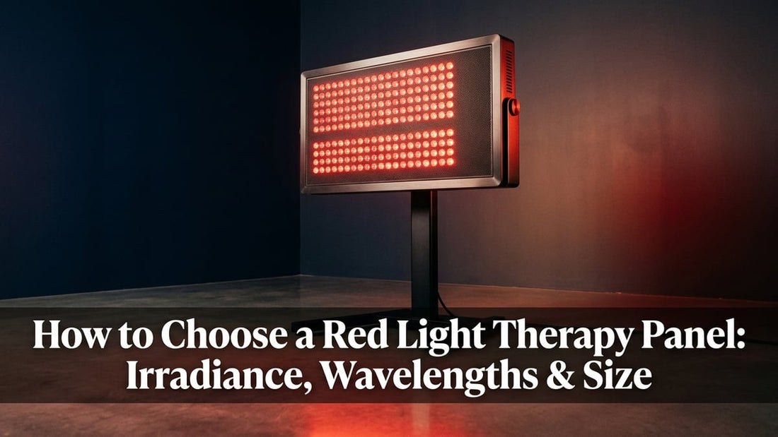 How to Choose a Red Light Therapy Panel: Irradiance, Wavelengths & Size - Peak Primal Wellness