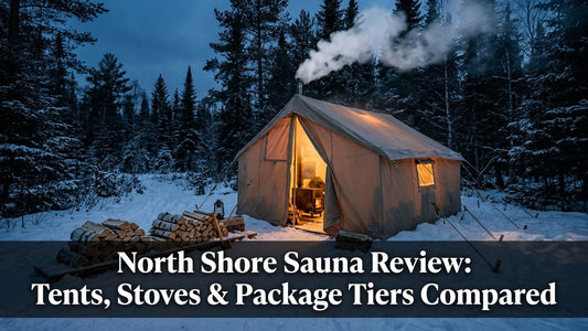 North Shore Sauna Review: Tents, Stoves & Package Tiers Compared - Peak Primal Wellness