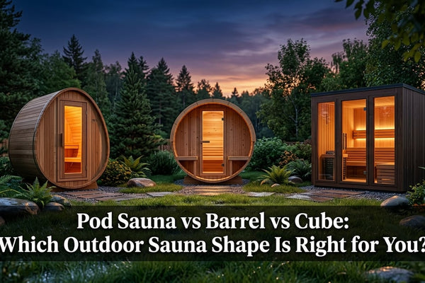 Pod Sauna vs Barrel vs Cube: Which Outdoor Sauna Shape Is Right for You? - Peak Primal Wellness
