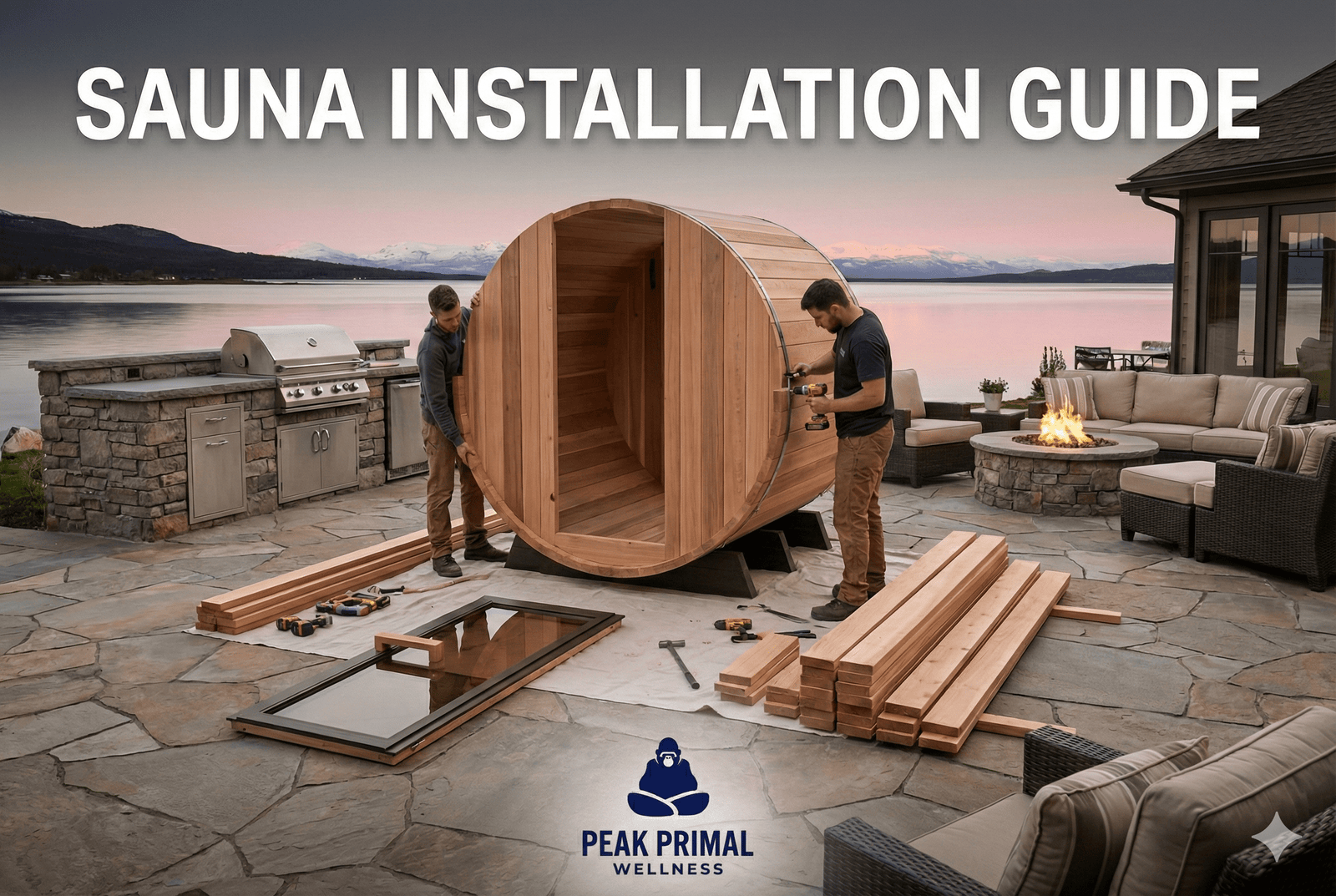 Sauna Delivery & Installation - Peak Primal Wellness