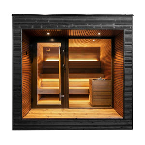Auroom Arti 5-Person Fully Assembled Outdoor Traditional Sauna Cabin -  product_vendor - Peak Primal Wellness