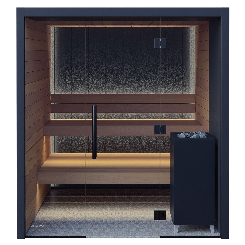 Auroom Vulcana 5-Person Traditional Sauna Kit w/ Thermo-Aspen Wood -  product_vendor - Peak Primal Wellness