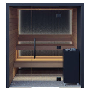 Auroom Vulcana 5-Person Traditional Sauna Kit w/ Thermo-Aspen Wood -  product_vendor - Peak Primal Wellness