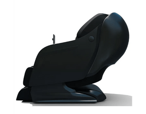 Close up of Medical Breakthrough X Massage Chair 3.0 demonstrating the advanced L-Track system for neck to glute massage coverage.