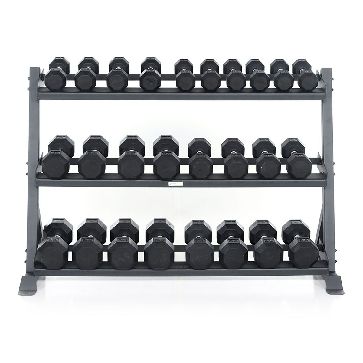 Granite Series Horizontal Dumbbell Rack, Three Tier