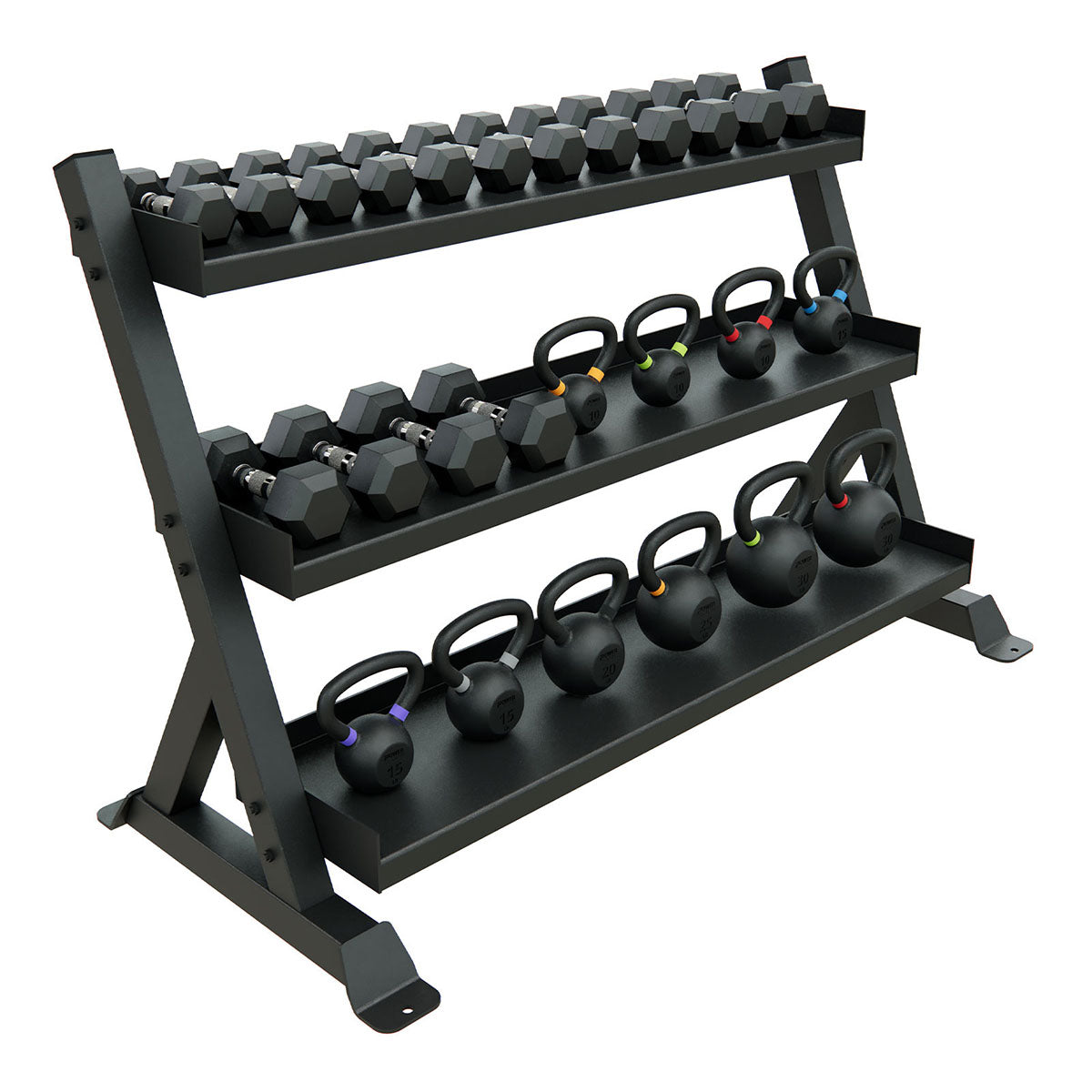 Granite Series Multipurpose Rack, Three Tier