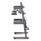 Black Chrome Cable Attachment Bar Storage Rack w/ 9 Cable Attachment Bars