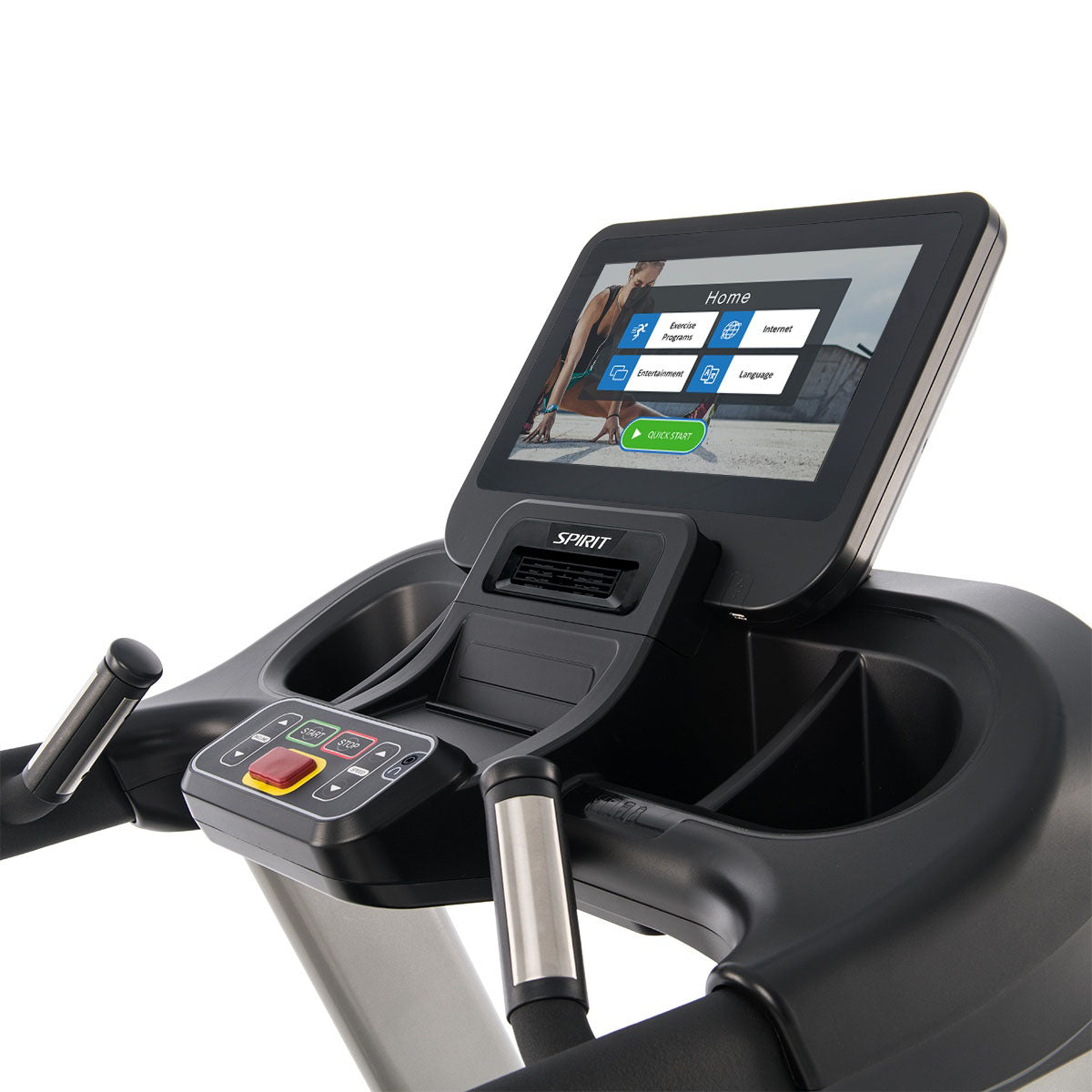 Spirit, CT850ENT Treadmill, 84" x 35" x 57"