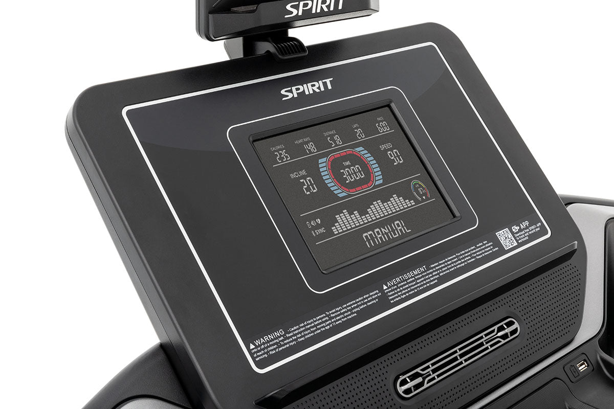 Spirit, XT685 Treadmill, 77" x 36" x 68"