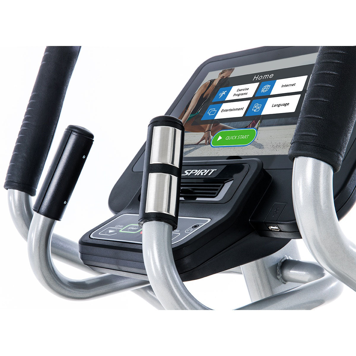 Spirit, CE800ENT Elliptical, 78" x 28" x 67"