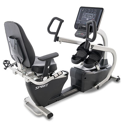 Spirit Spirit, CRS800S Recumbent Stepper, 73" x 23" x 34"