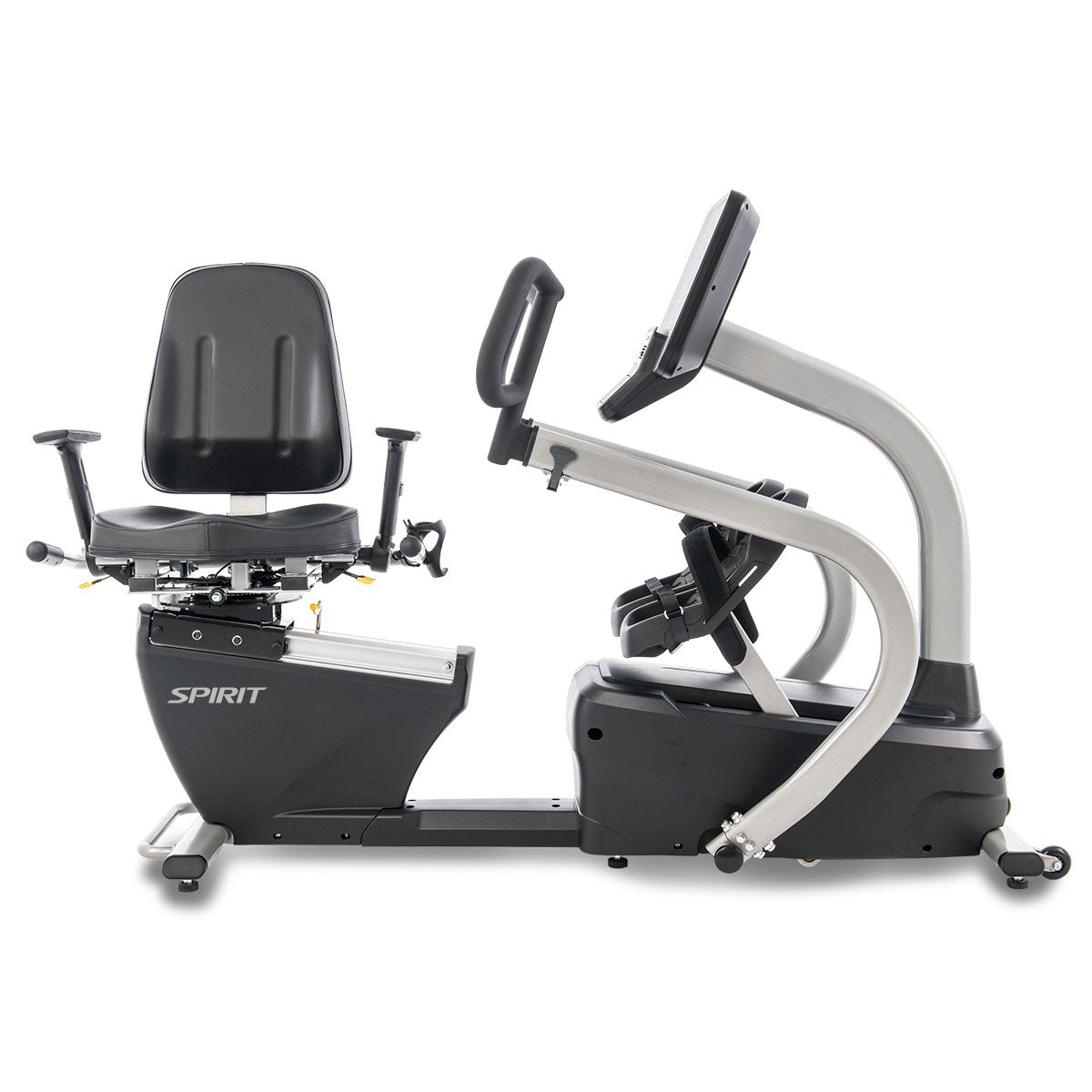 Spirit, CRS800S Recumbent Stepper, 73" x 23" x 34"
