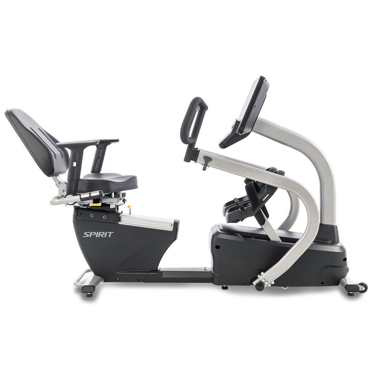 Spirit, CRS800S Recumbent Stepper, 73" x 23" x 34"