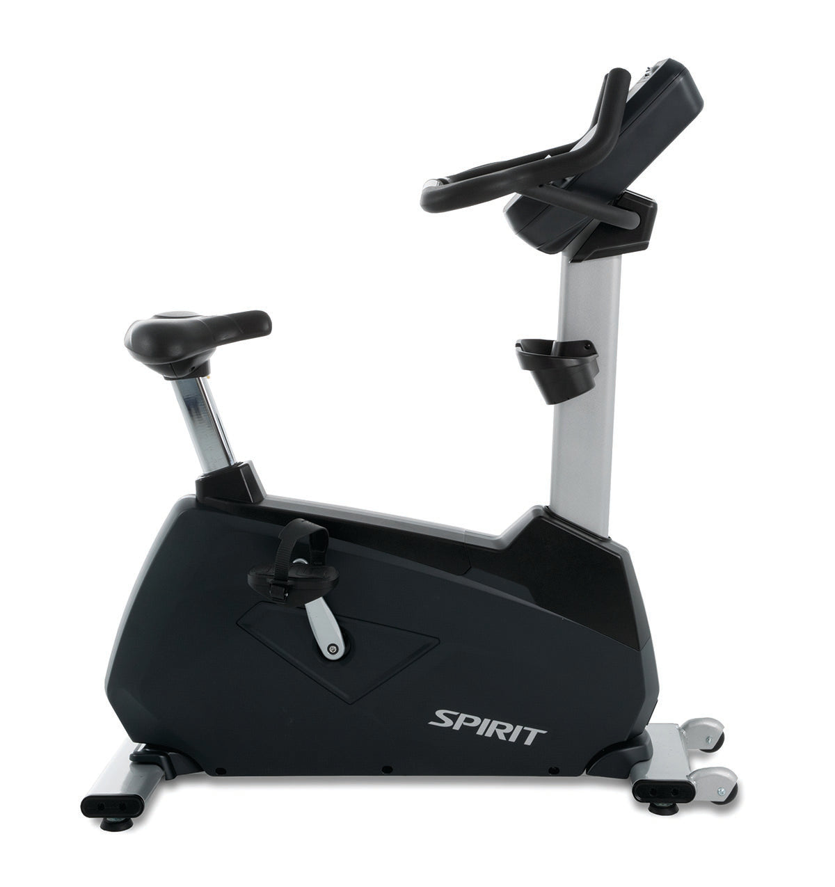 Spirit, CU900 Upright Bike, 77" x 32" x 67"