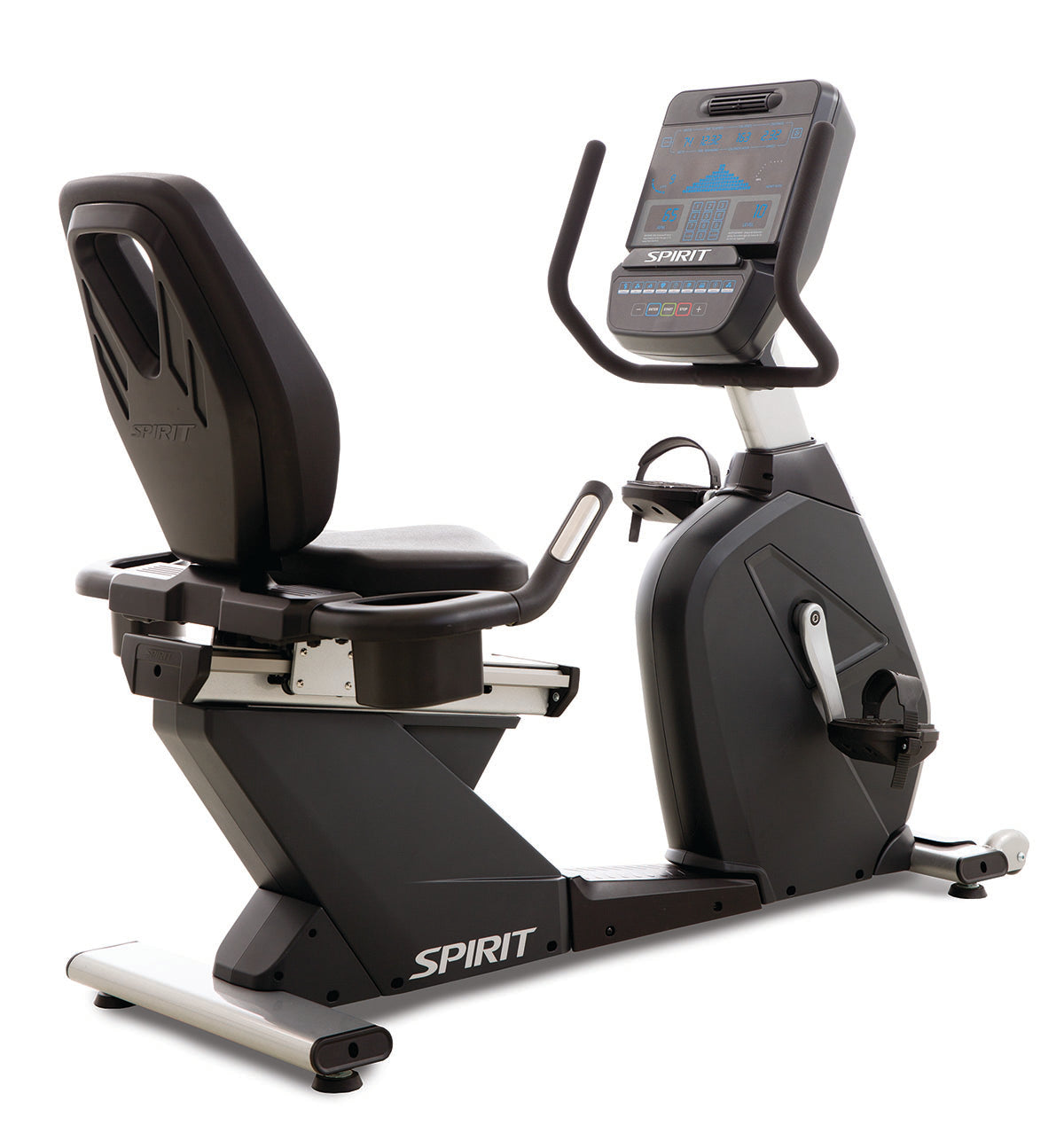 Spirit, CR900 Recumbent Bike, 67" x 29" x 49"