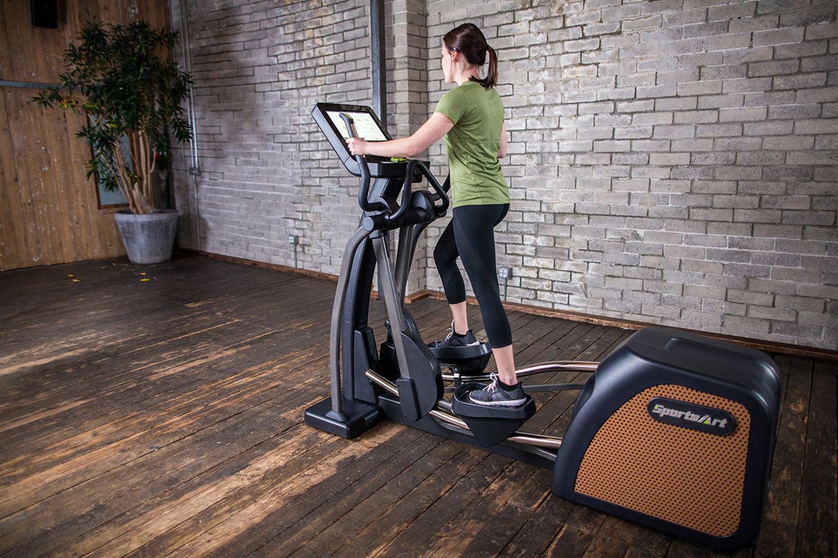SportsArt E876 Status Elliptical with 16" Senza Touchscreen -  product_vendor - Peak Primal Wellness