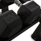 Inflight Fitness, Deluxe 2-Tier Dumbbell Rack, 10 Pair Rubber Hexagon Dumbbell Set