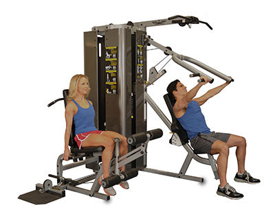 Inflight Fitness, Vanguard Training System, Two Stacks, Three Stations, Full Shrouds