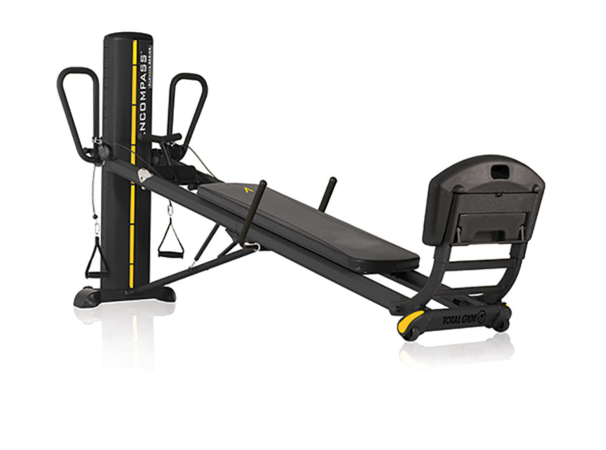 Total Gym ELEVATE Encompass; Dip Bars installed & standard on unit.