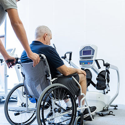 Spirit Rehab, 7.5S Recumbent Stepper, 78" x 34" x 47"