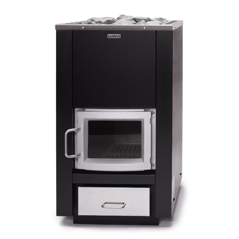 Narvi 30 Wood-Burning Sauna Heater - 24kW for Up to 2,472 cu. ft. with Stone Capacity