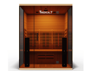Medical Breakthrough 7 Ultra 3 Person Full Spectrum Sauna with 10 Heaters, Hemlock Wood, Sound System -  product_vendor - Peak Primal Wellness