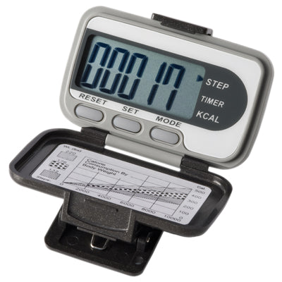 Ekho Ekho Pedometer - Deluxe - Steps, Distance, Calories and Activity Time - Case of 25