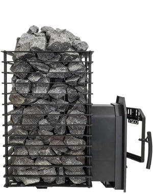 Cozy Heat Quattro Thru-Wall 18kW Sauna Stove - Wood-Burning Sauna Stove