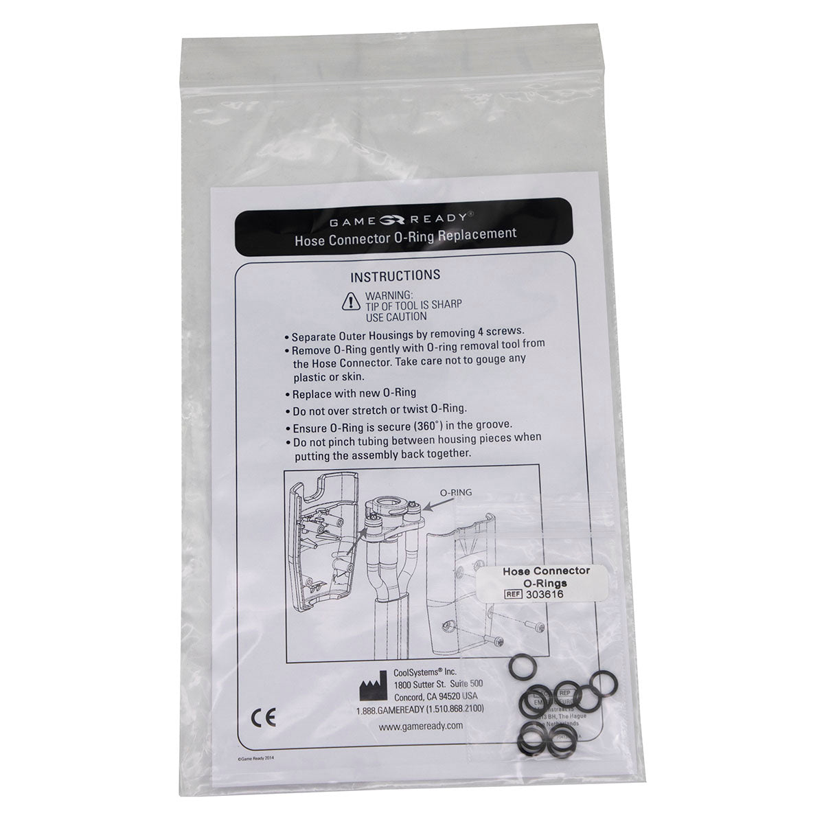 Game Ready GRPro 2.1 Hose Replacement O-Rings (Includes 10 O-Rings) -  product_vendor - Peak Primal Wellness