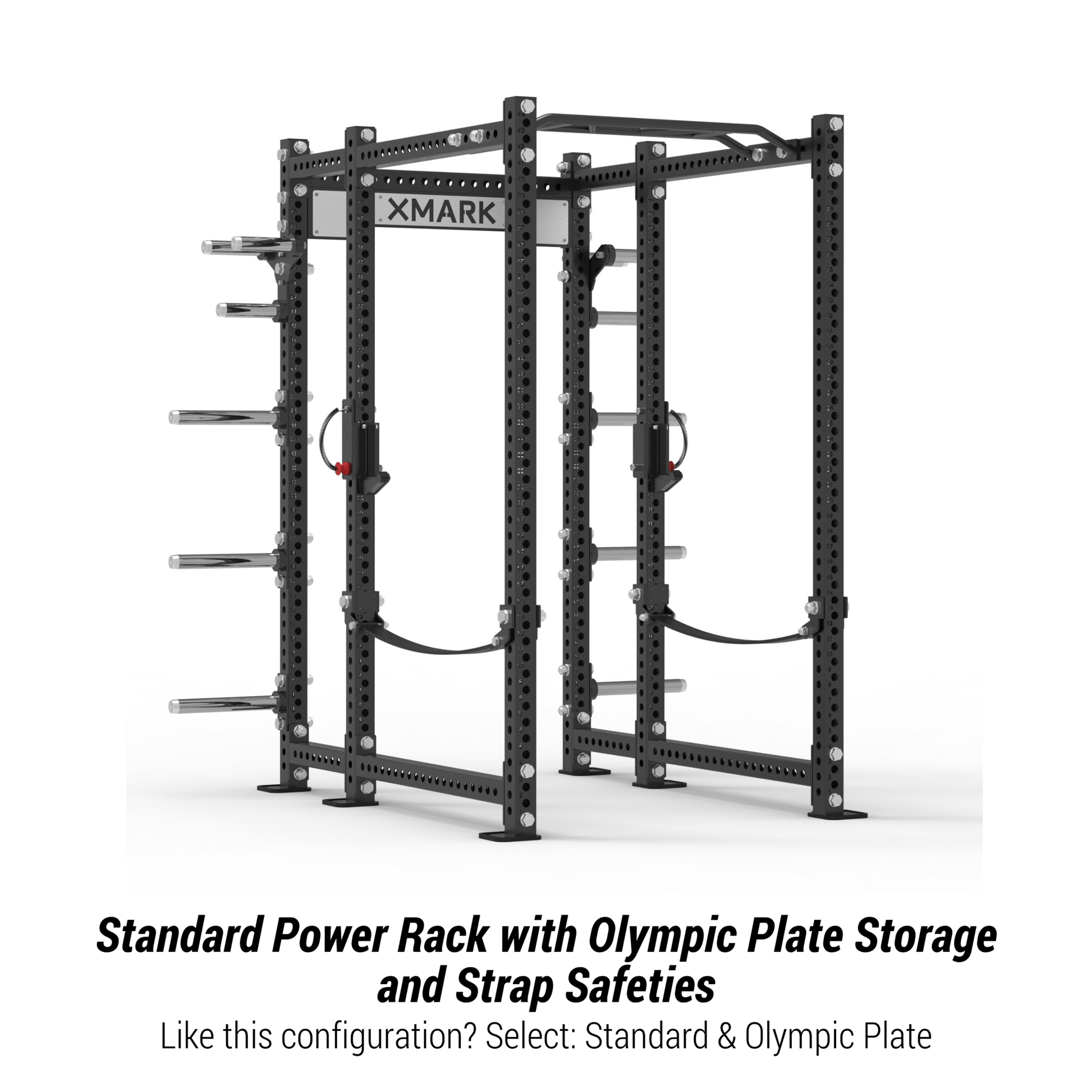 XMark Viper Power Rack with Storage & Strap Safeties -  product_vendor - Peak Primal Wellness