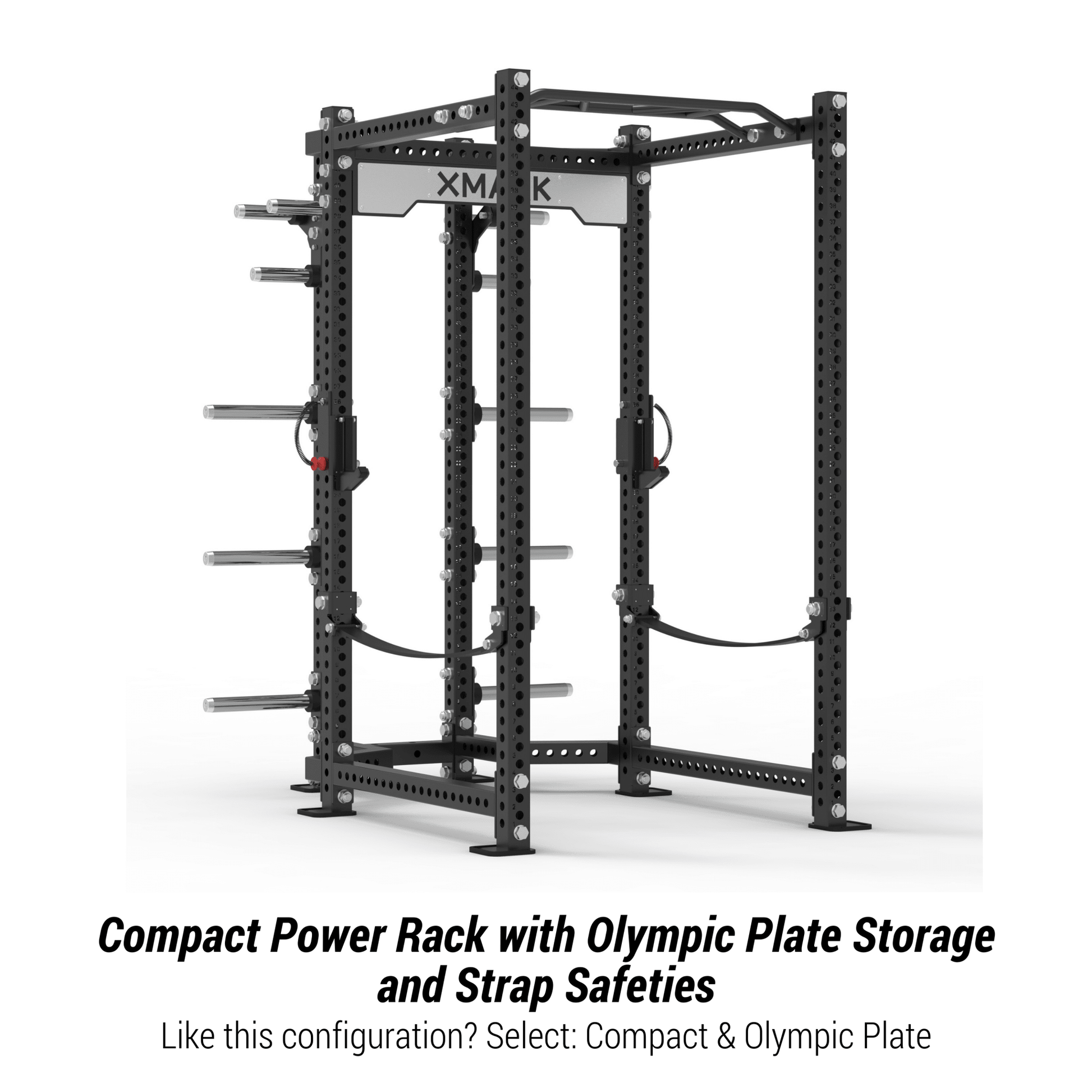 XMark Viper Power Rack with Storage & Strap Safeties -  product_vendor - Peak Primal Wellness
