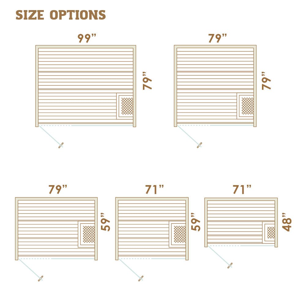Auroom Libera Wood 6-Person Traditional Sauna Kit -  product_vendor - Peak Primal Wellness