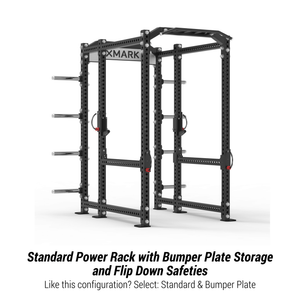 XMark Viper Power Rack with Storage & Flip Down Safeties -  product_vendor - Peak Primal Wellness