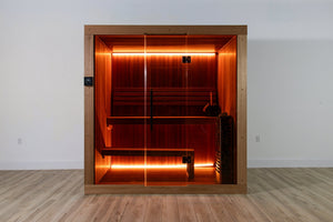 Dundalk LeisureCraft CT Element Studio 4 Person Traditional Indoor Sauna (64x84) -  product_vendor - Peak Primal Wellness