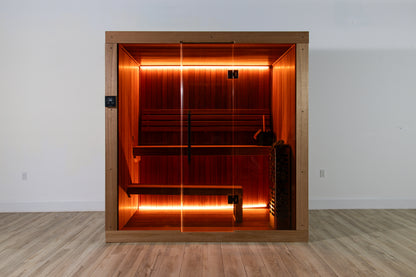 Dundalk LeisureCraft CT Element Studio 4 Person Traditional Indoor Sauna (64x84)