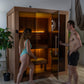 Dundalk LeisureCraft CT Element Loft 3 Person Traditional Indoor Sauna (54x74)