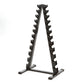 Power Systems Vertical Dumbbell Rack with 1–15 lb Neoprene Dumbbell Set