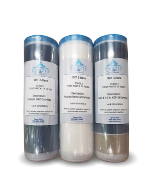 Tyent 3-Bank Replacement Filters Three Stage Filtration System